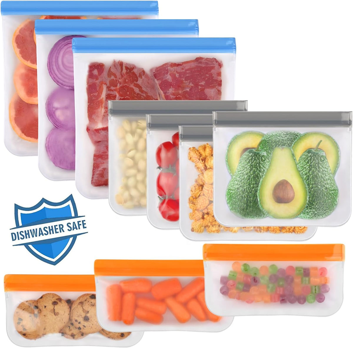 Reusable Freezer Bags, 10-Pack — current captured option