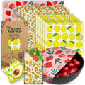 Beeswax Food Wraps, Fruit Patterns, 9-Pack — current captured option