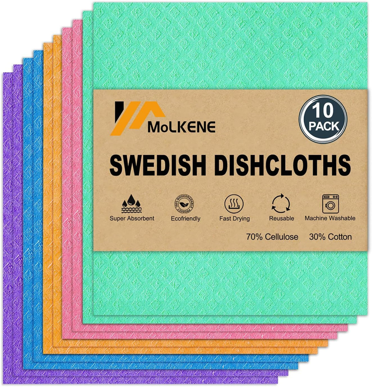 Swedish Dishcloths, Assorted, 10-Pack — current captured option