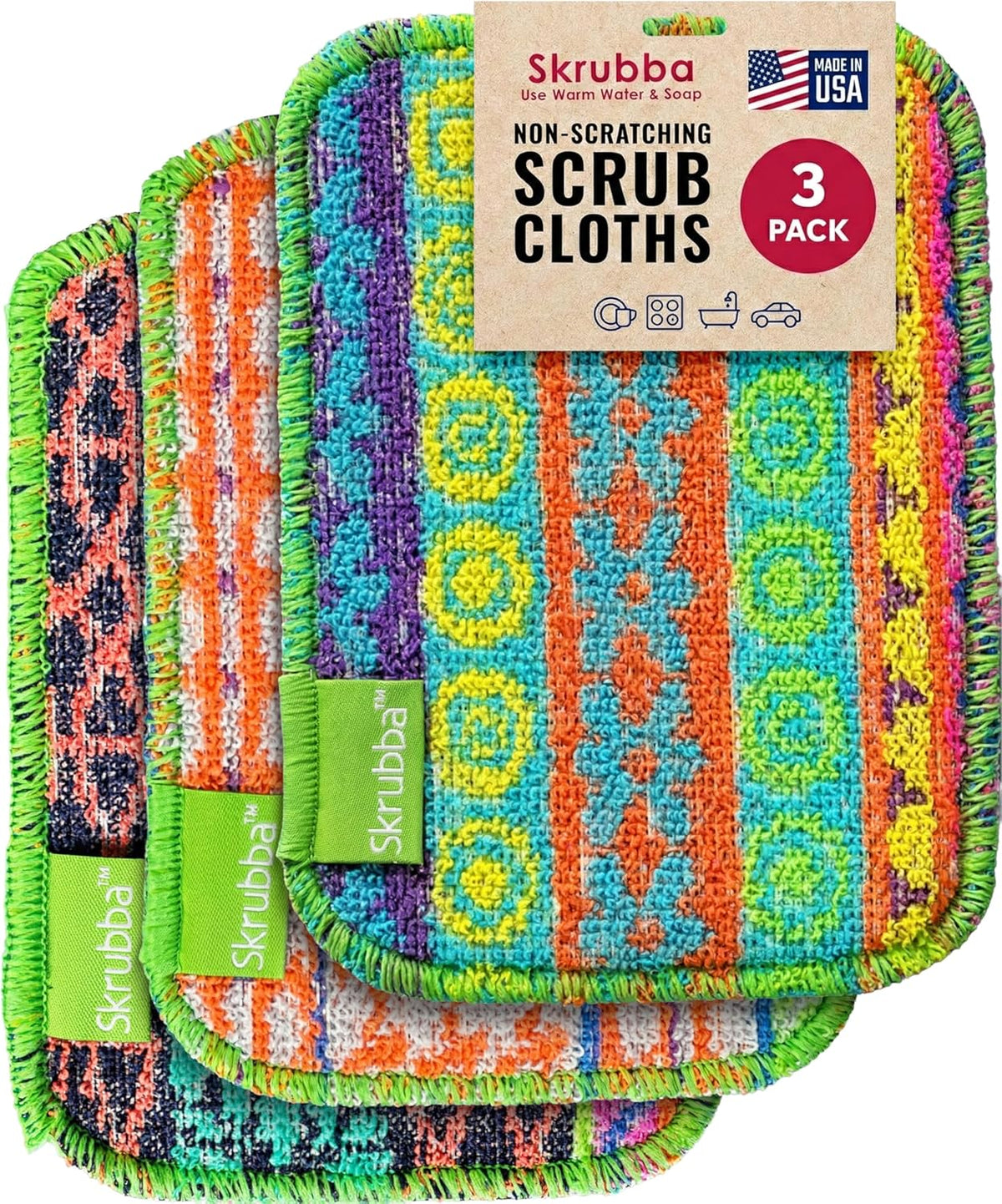 Skrubba Dish Scrubbers, Assorted, 3-Pack — current captured option