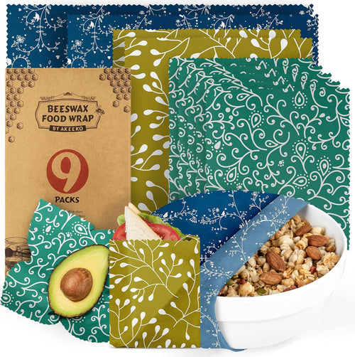 Akeeko Beeswax Food Wraps, 9-Pack — current captured option